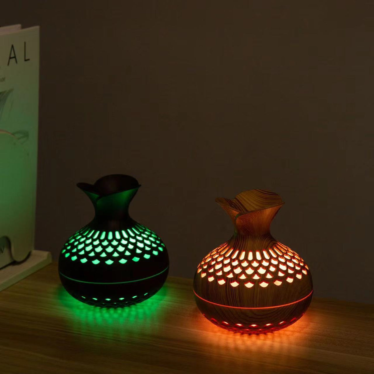 USB Home Wood Grain Humidifier