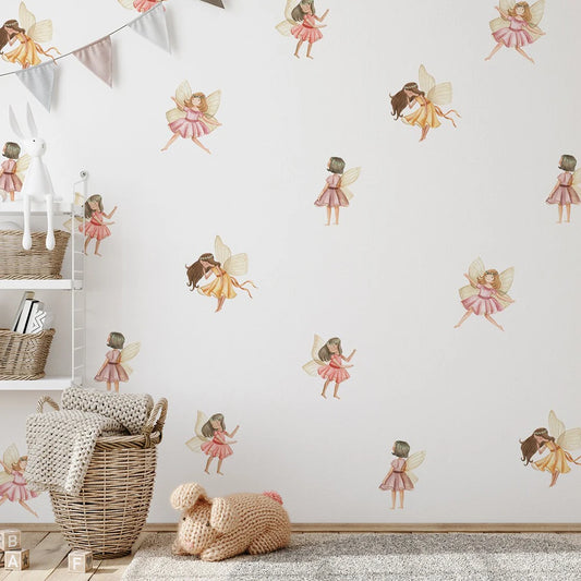 Cartoon Beautiful Fairy Wall Stickers for Kids