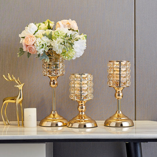 Gold Candle Holder Centerpiece