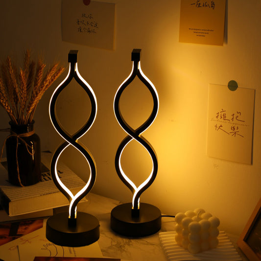 Wave LED Desk Lamp - 3-Color Dimmable