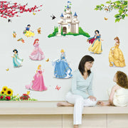 Snow White Princess Castle Wall Sticker For Girls Room