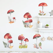 1 set of wall stickers Fairy Forest Mushroom Plant