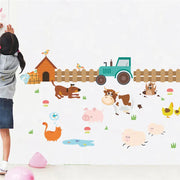 Cartoon Farm Animal Wall Sticker Kids Room