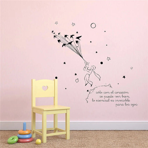 Cartoon Little Prince Nursery Wall Decal