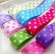 little heart printed Grosgrain Ribbons Valentine Tapes