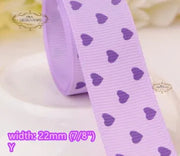 little heart printed Grosgrain Ribbons Valentine Tapes