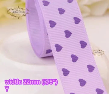 little heart printed Grosgrain Ribbons Valentine Tapes