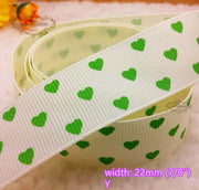 little heart printed Grosgrain Ribbons Valentine Tapes