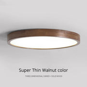 Modern LED Ceiling Lights Real Wooden Lamps