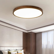 Modern LED Ceiling Lights Real Wooden Lamps