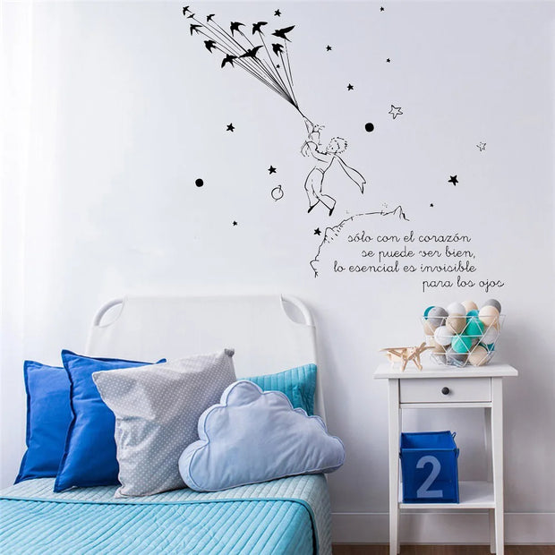 Cartoon Little Prince Nursery Wall Decal