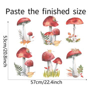 1 set of wall stickers Fairy Forest Mushroom Plant