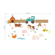 Cartoon Farm Animal Wall Sticker Kids Room