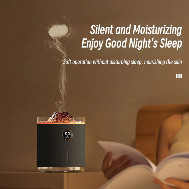 Smoke Ring Air Humidifier USB Ultrasonic Mist Maker Fragrance