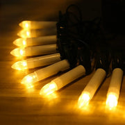 Candle String LED Warm White Clip-on Flameless Cone