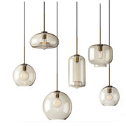 Nordic Modern Glass Pendant Lamp Industrial Decor LED