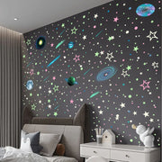 Luminous Stars Dots Planet Wall Sticker