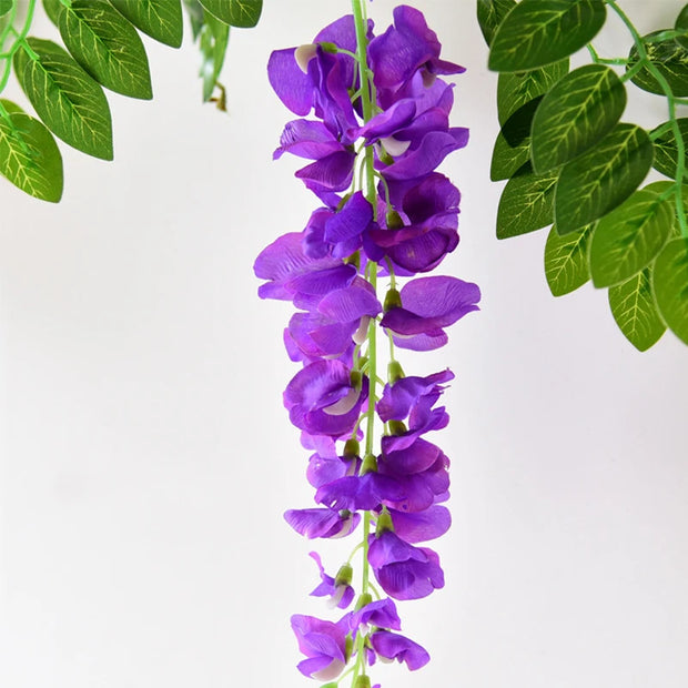 Flower String Artificial Wisteria Vine Garland Plants