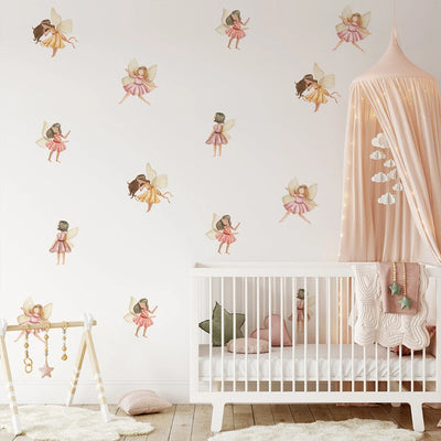 Cartoon Beautiful Fairy Wall Stickers for Kids