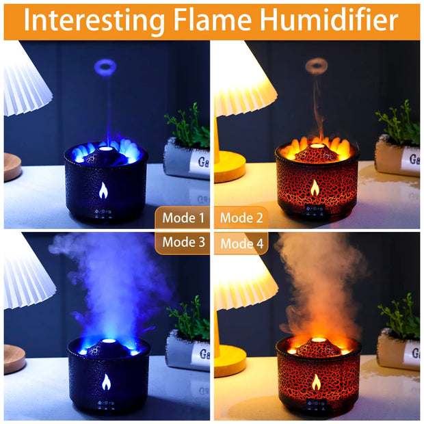 Fire Flame Air Humidifier Aroma