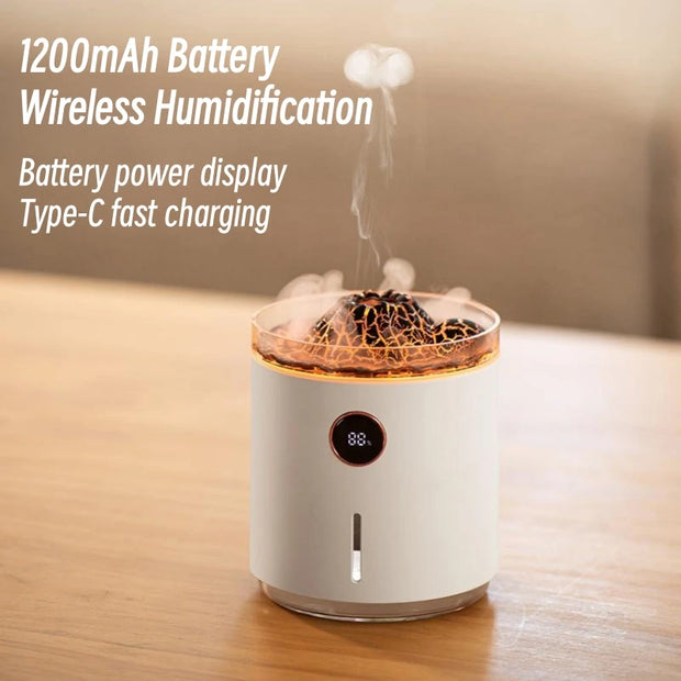 Smoke Ring Air Humidifier USB Ultrasonic Mist Maker Fragrance